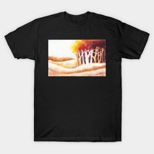 Autumn Trees and Grasses T-Shirt